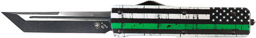 Templar Knife Large Otf Back - The Green 3.5" Tanto Aluminum!