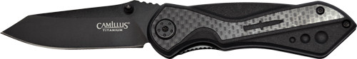 Camillus Machine Folding Knife - 2.78" Ss Blade Carbon Fiber Bl