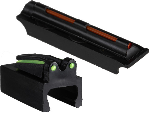 Truglo Sight Set Gobble-dot - Snap On For 1/4" Rib Red/green