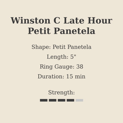 Winston.C Late Hour Petit Panetela