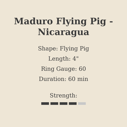 Maduro Flying Pig - Nicaragua