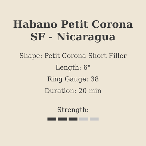 Habano Petit Corona SF - Nicaragua