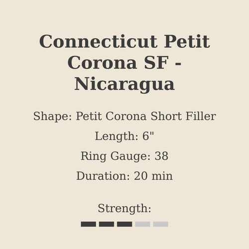 Connecticut Petit Corona SF - Nicaragua