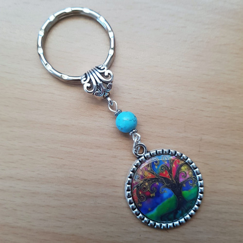 Tree of Life Mandala Keyring Tree of Life Mandala Keyring