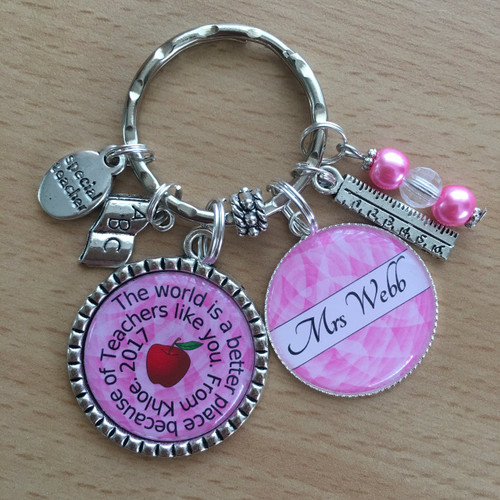 The World Is A Better Place Because of Teachers Like You Keyring