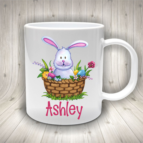 Easter Rabbit Basket Mug