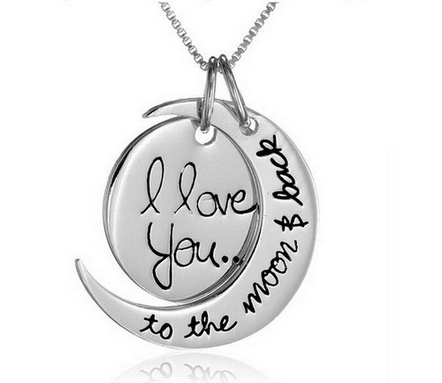 I love you to the moon and back necklace