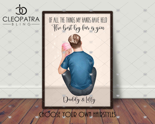 Father with Newborn Digital Print Father with Newborn Digital Print