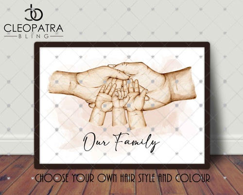 Our Family Colour with Pink Background Our Family Colour with Pink Background