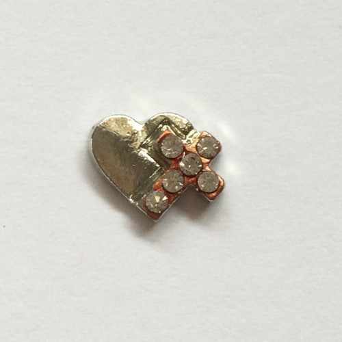 Heart with Cross Charm