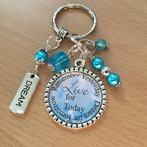 Live for Today Keyring