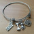 Dog Lover Expandable Charm Bangle Bracelet