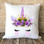 Unicorn Face Cushion Cover Purple Unicorn Face Cushion Cover Purple