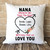 Nana Whenever You Touch This Heart Cushion Cover Style One Nana Whenever You Touch This Heart Cushion Cover Style One