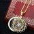 Magnifying Pendant Gold Round Design Magnifying Pendant Gold Round Design