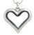 Large Heart Silver Living Locket