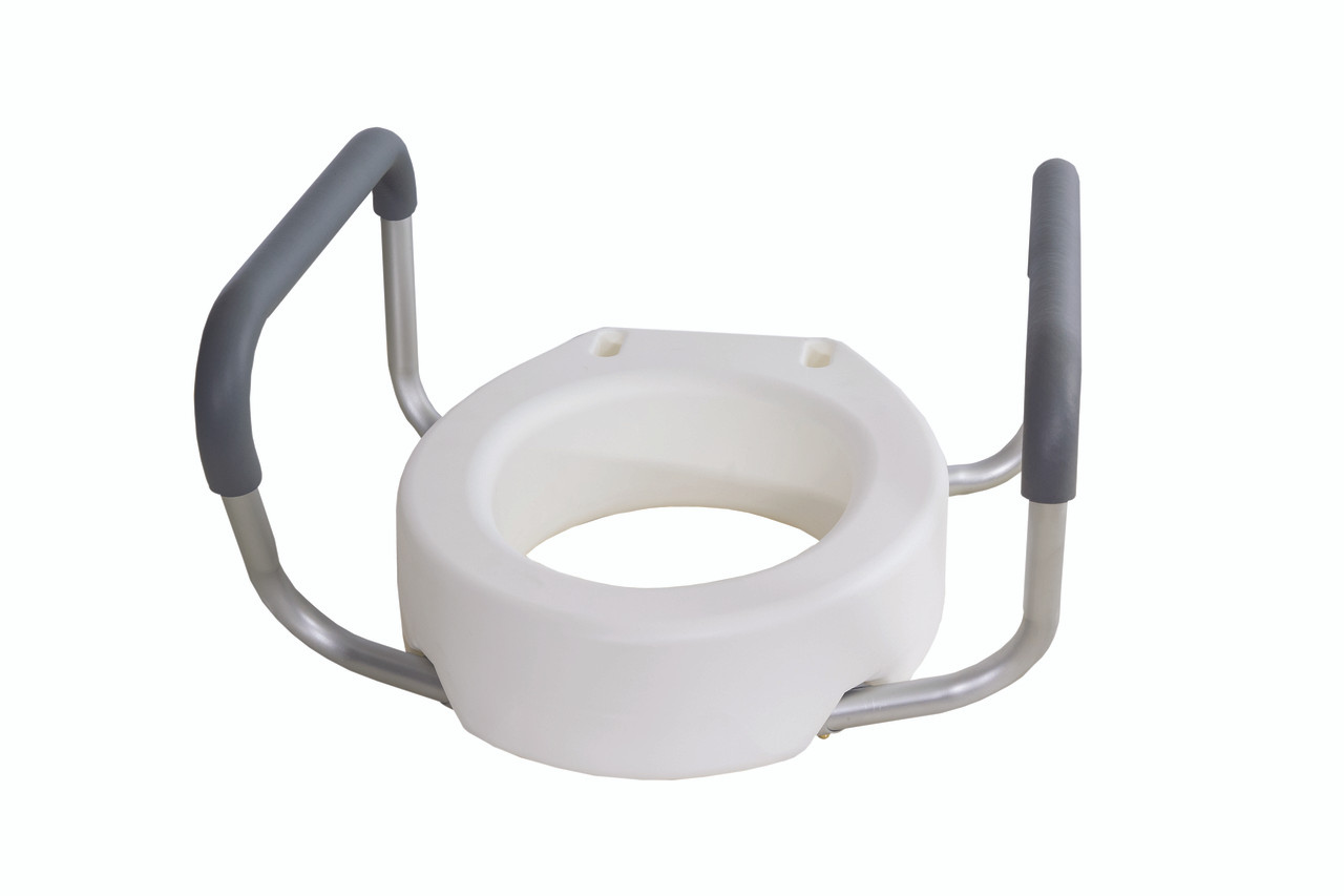 Essential Medical B5082 Toilet Seat Riser with Removable Arms