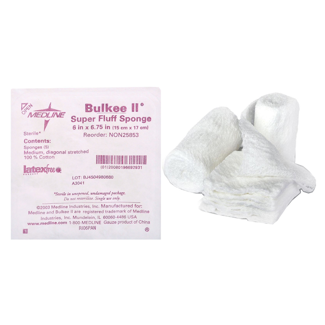 Bulkee II Sterile Cotton Gauze Bandages - NON25865 