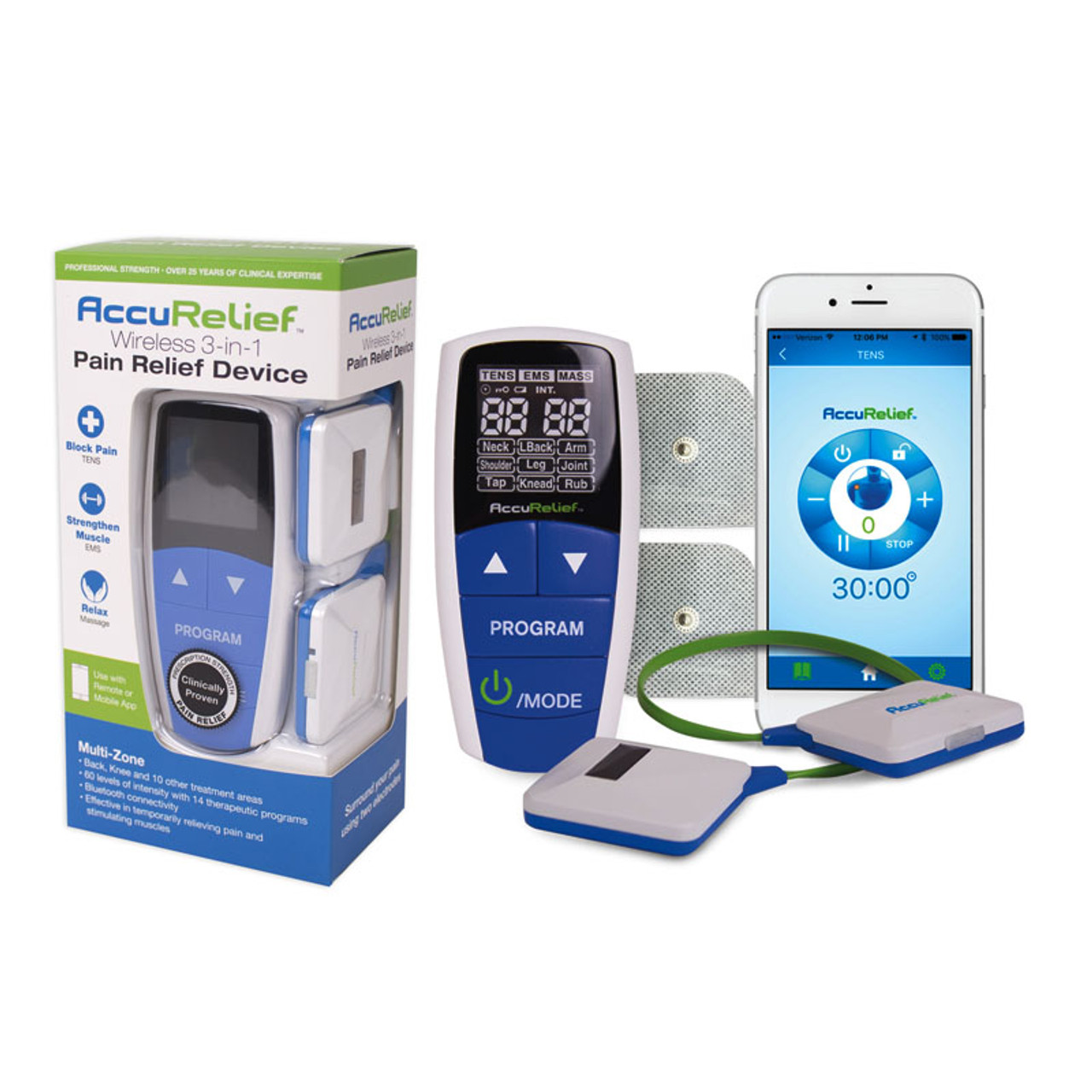 AccuRelief Dual Channel Tens - Carex Health Brands