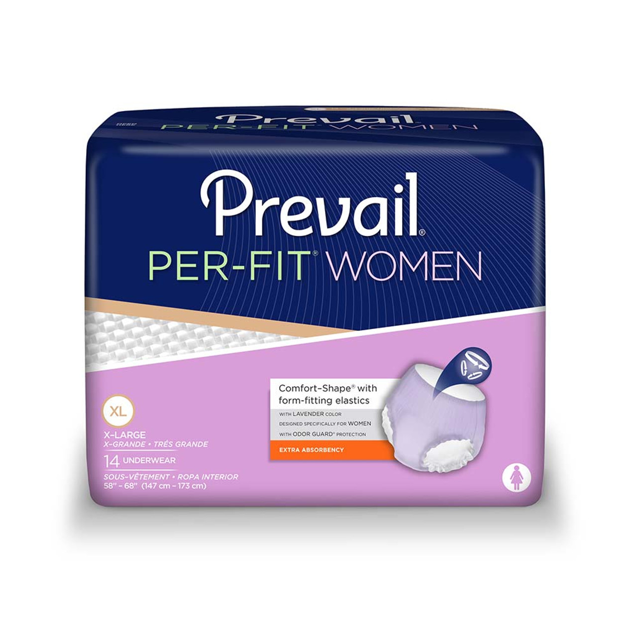 Prevail Super Plus Adult Underwear Diaper, LARGE, Pull On, PVS-513