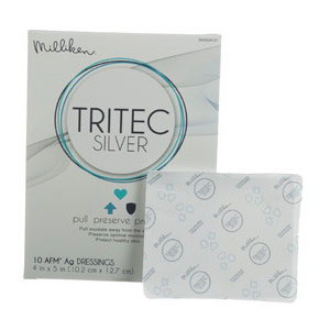 Milliken Medical 3000005137 - Silver Dressing Tritec Silver 4 X 5 Inch Rectangle Sterile - Medical Mega Milliken Medical 3000005137 - Silver Dressing Tritec Silver 4 X 5 Inch Rectangle Sterile - Medical Mega