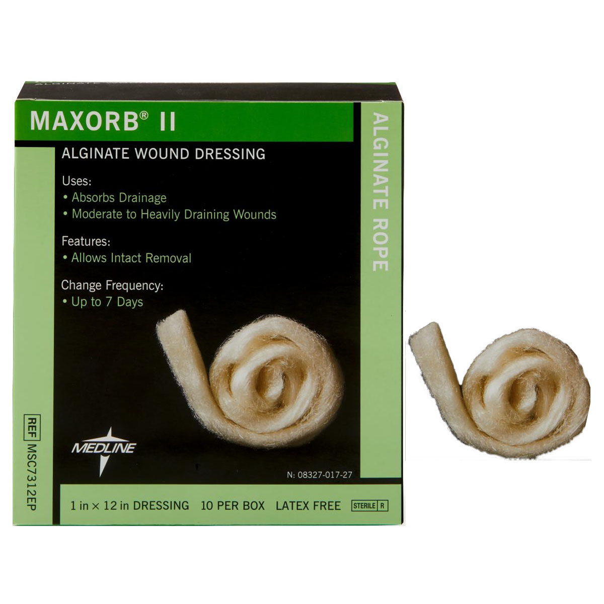 Medline MSC7312EP - Maxorb II Alginate Dressings, 1