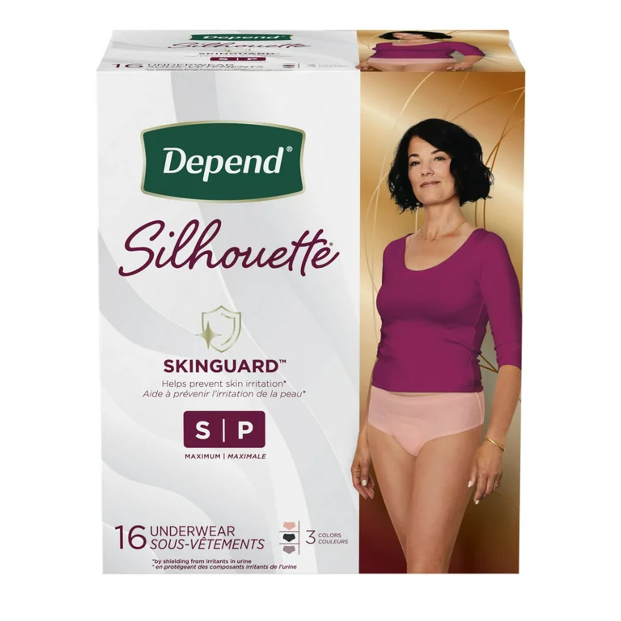 Depend Silhouette Maximum Absorbency L/XL Incontinence Underwear