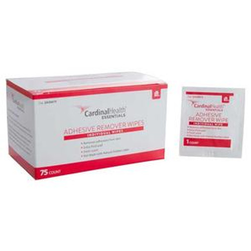 Cardinal Health 30075 - Cardinal Health Essentials Adhesive Remover Wipe 1-1/4" x 3"