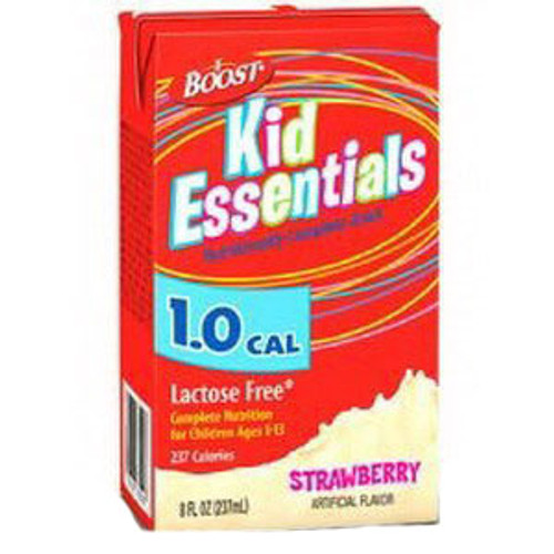 Nestle 33530000 - Boost Kid Essentials 1.0 Nutrition Strawberry Flavor 8 oz. Brik Pak