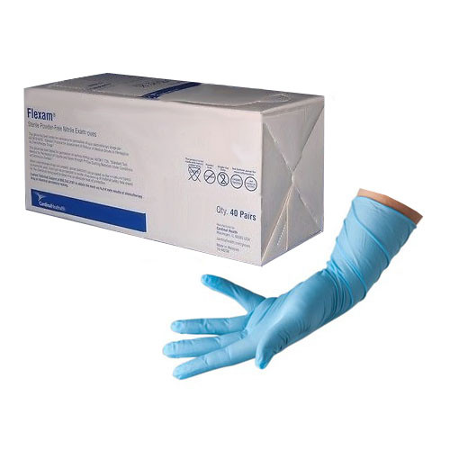 Cardinal Health N8830 - Cardinal Health Sterile (Pairs), Powder-Free, Nitrile Exam Gloves, Small