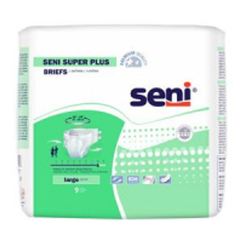 Tzmo Usa S-LA09-BP1 - Seni Super Plus Briefs, Large, 9 Count - 45" - 59"