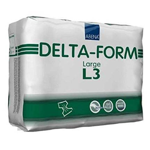 Abena 308873 - Delta-Form Adult Brief L3, Large 39" - 59"