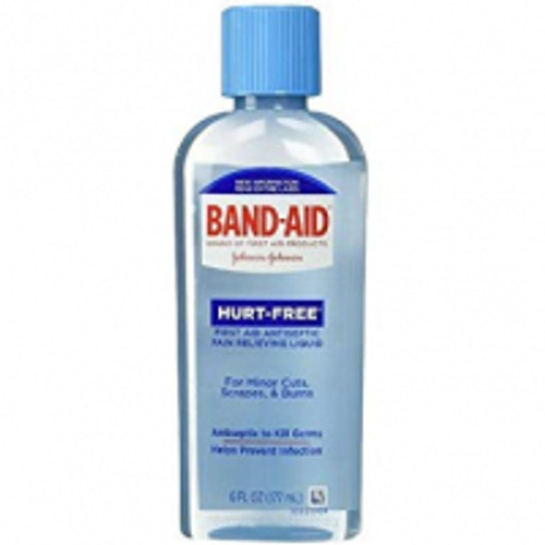 J&J 4459 - Band-Aid Hurt-Free Antiseptic Wash, 6 fl oz