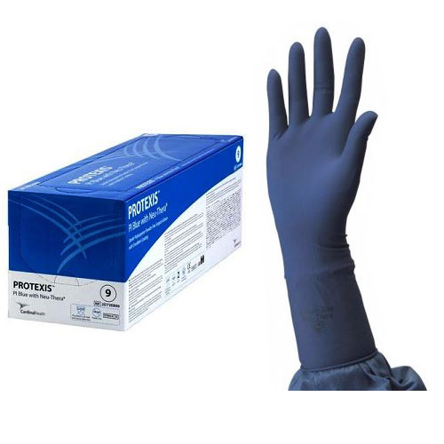 Cardinal Health 2D73EB85 - Protexis PI Blue with Neu-Thera Surgical Gloves Sterile Polyisoprene Powder-Free Size 8-1/2