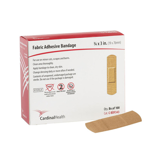 Cardinal Health C-BDF343 - Fabri-Flex Adhesive Bandage 3/4" x 3".