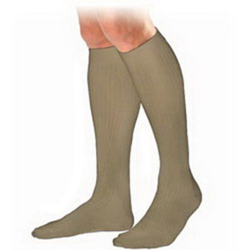 BSN 115103 - Men's Knee-High Ribbed Compression Socks X-Large, Khaki