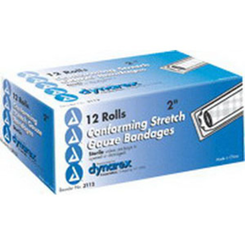 Dynarex 3112 - Self-Adhering Conforming Stretch Gauze Bandage 2", Sterile