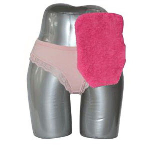 C&S 72751 - Quick Dry Pouch Cover, Fits Flange Opening of 3/4" to 2-1/4", Overall Length 9", Pink Terry Cloth