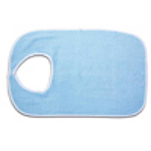 Essential Medical C3042 - Standard Terry Cloth Bib, 18" x 30", Blue