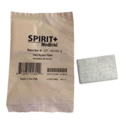 Spirit Medical CF-36850-2 - Felt Pollen Filter for S9, Disposable, Pack of 2