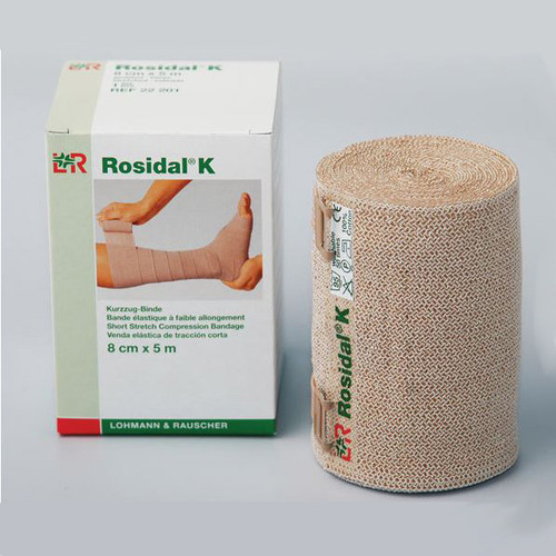 Lohmann & Rauscher 90688 - Rosidal K Short Stretch Bandage, 4.7" X 5.5 yds.