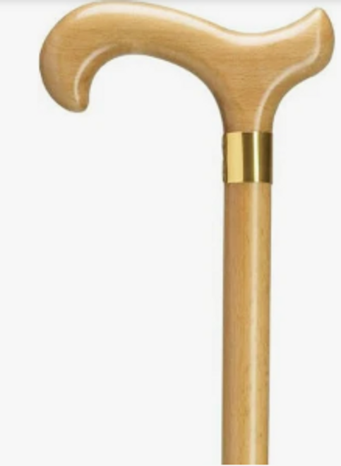 Alex 5010 - Men's Fritz Handle Cane, Brown Stain, 36" - 37"