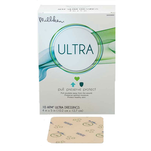 Milliken Medical 3000006840 - Ultra Foam Dressing 4" x 5"