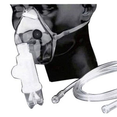Salter 8107-0-50 - Adult Elongated Aerosol Mask w/Mvp & Elastic Strap