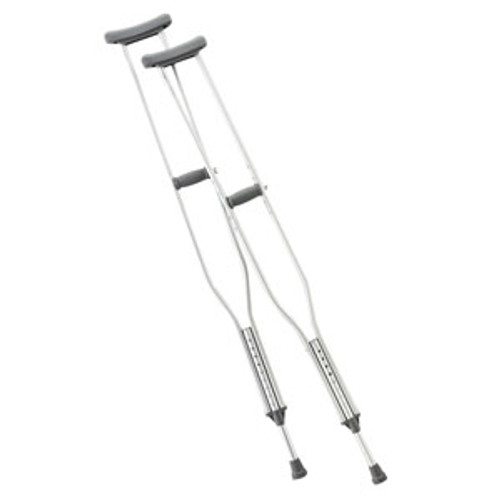 Cardinal Health CA901TL - Adult Crutches, Tall, Push Button, Adjustable, 70" - 78"