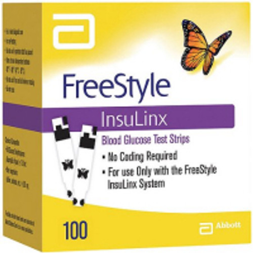 Abbott 71231-70 - FreeStyle Insulinx Blood Glucose Test Strip (50 count)