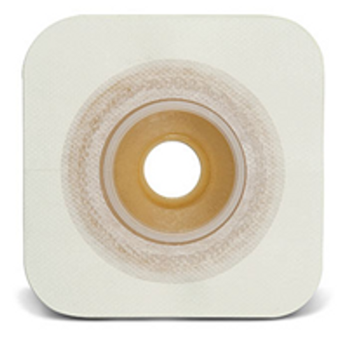 ConvaTec 413184 - Ostomy Barrier Sur-Fit Natura® Precut, Extended Wear Durahesive® White Tape 45 mm Flange SUR-FIT Natura® System Hydrocolloid 1-3/8 Inch Opening 4-1/2 X 4-1/2 Inch