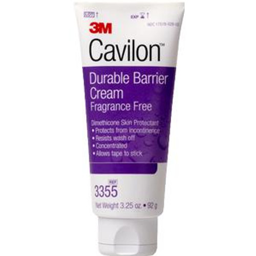 3M 3355 - Skin Protectant 3M™ Cavilon™ 3.25 oz. Tube Unscented Cream CHG Compatible