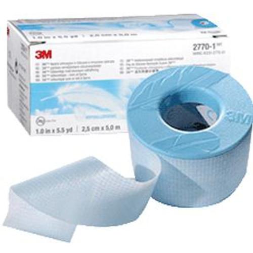 3M 2770-1 - Medical Tape 3M™ Micropore™ S Skin Friendly Silicone 1 Inch X 5-1/2 Yard Blue NonSterile