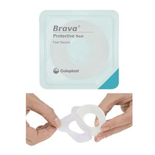 Coloplast 12049 - Skin Barrier Ring Brava® Thick Moldable, Standard Wear Adhesive without Tape Without Flange Universal System Polymer 1-3/8 Inch and Up Opening 1-3/8 W Inch X 4.2 H mm